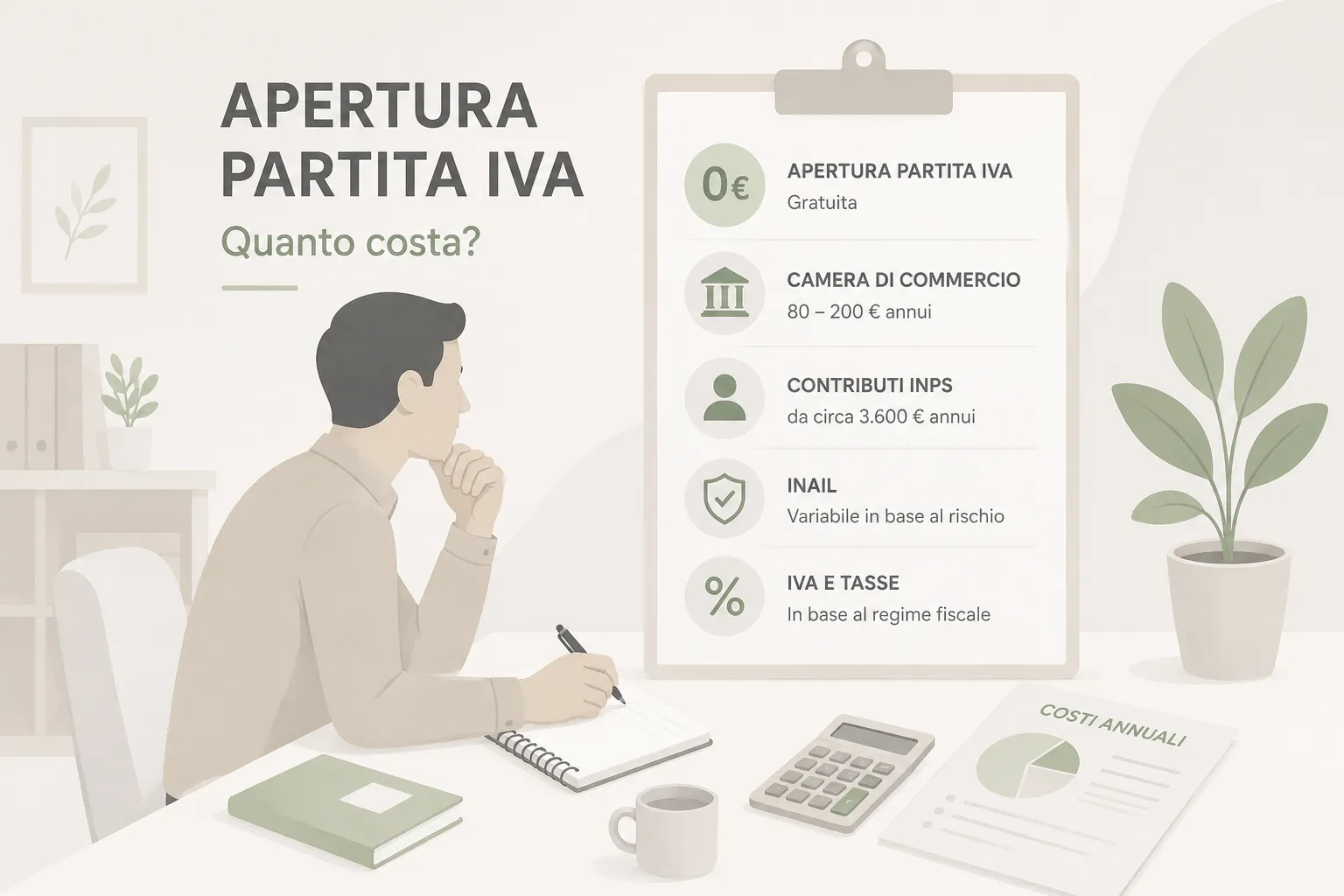 Quanto costa aprire partita IVA