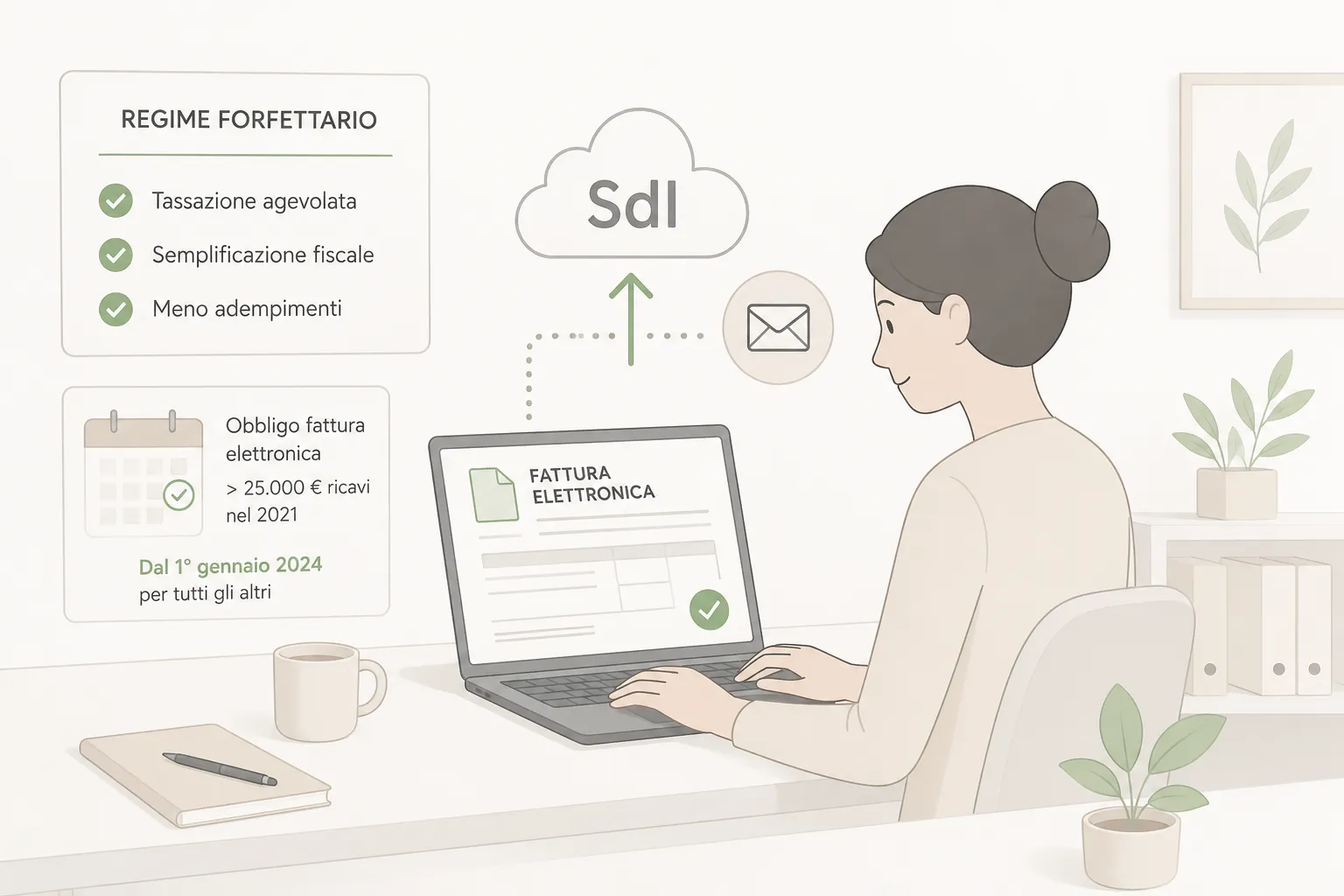 Forfettario e fattura elettronica