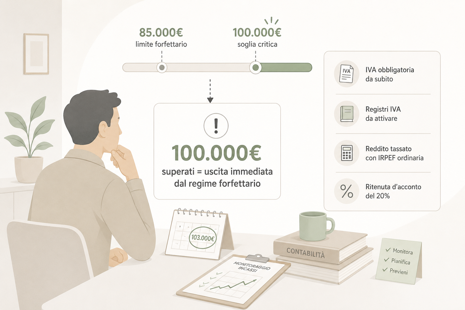 Forfettario oltre 100.000