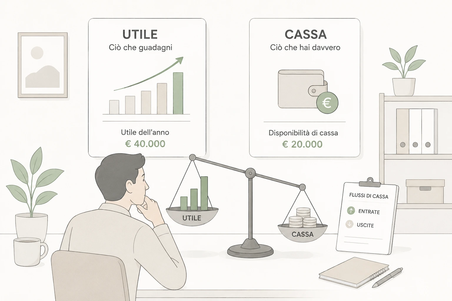 Utile e cassa