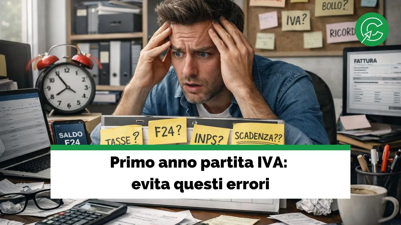 Primo anno partita IVA: attento agli errori