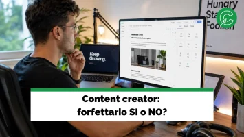 Regime forfettario content creator