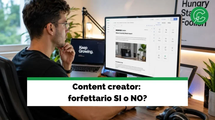 Regime forfettario content creator