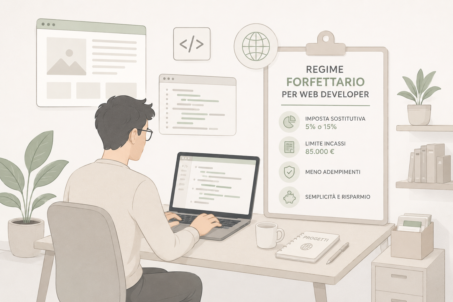 Regime forfettario e web developer