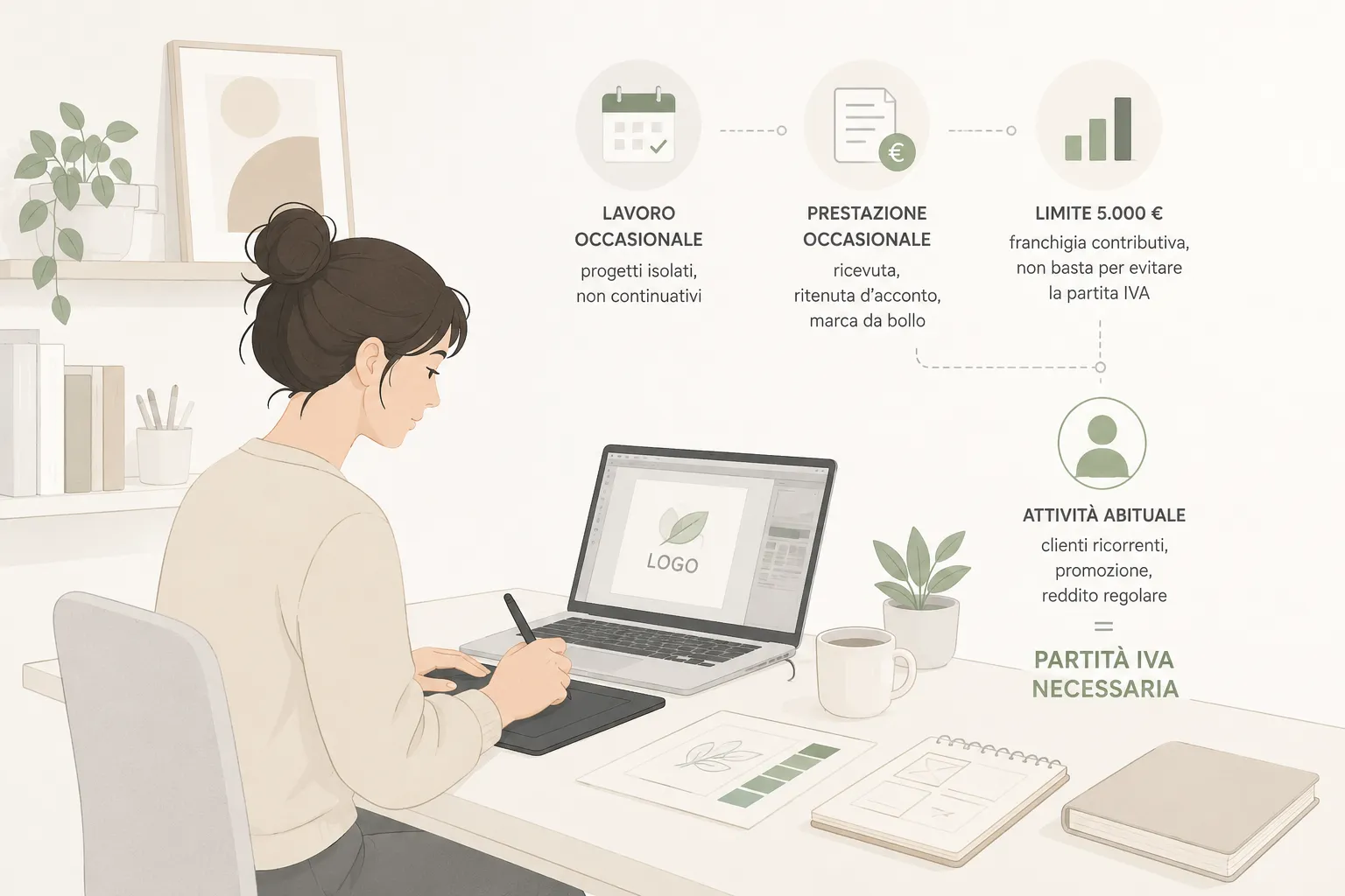 Graphic designer senza partita IVA