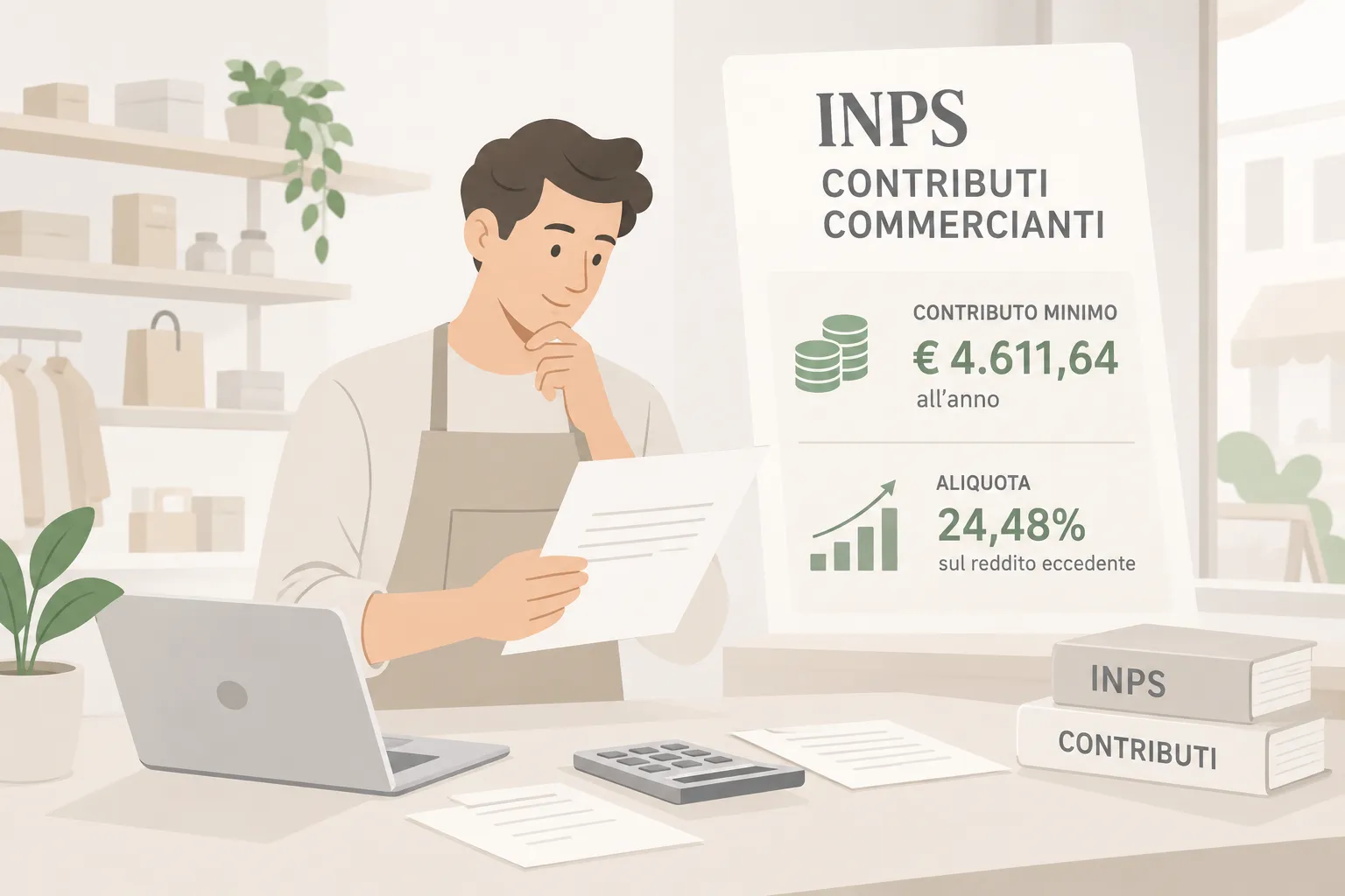 Contributi INPS commercianti